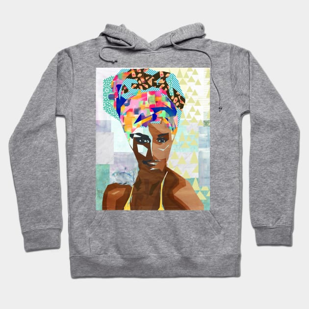 Black Pride Collage Hoodie by GreenNest